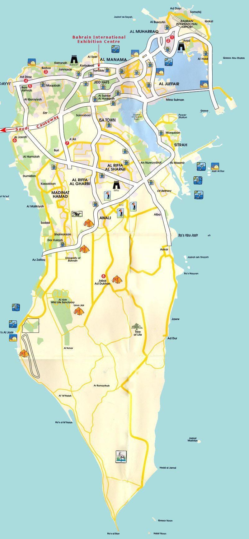 mapa de Bahrain souk