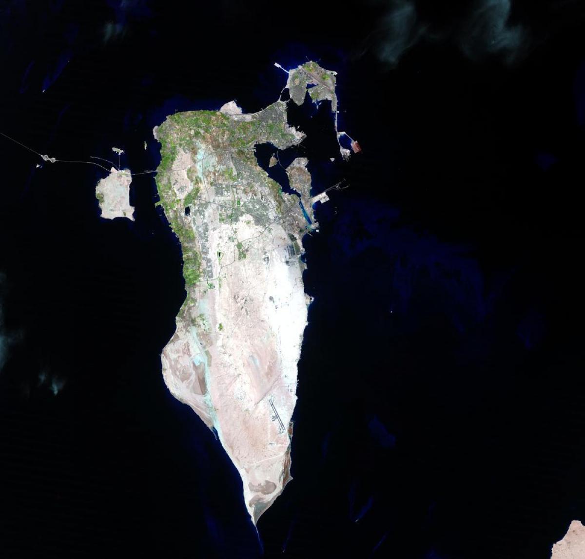 mapa de Bahrein satélite