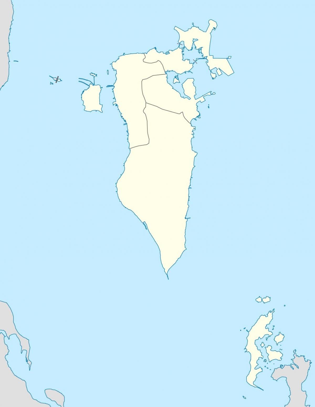 mapa de Bahrein mapa vectorial