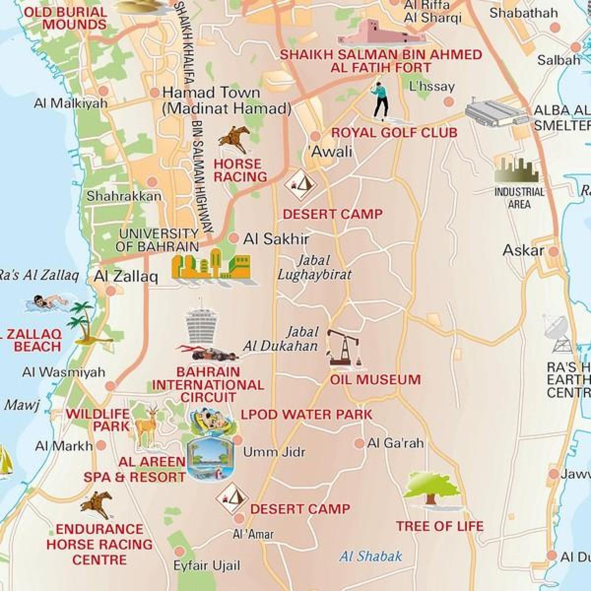 mapa de árbol de la vida Bahrein