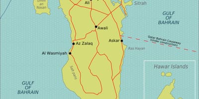 El aeropuerto internacional de Bahrain aparcamiento mapa