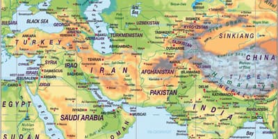 Mapa de Bahrein mapa atlas mundial