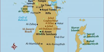 Al Bahréin mapa