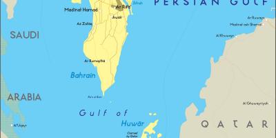 Mapa de Bahrein sin conexión