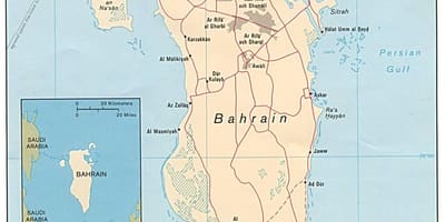 Mapa de exposición de la carretera Bahrein