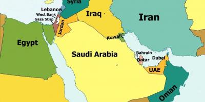 Bahrein ubicación en el mapa
