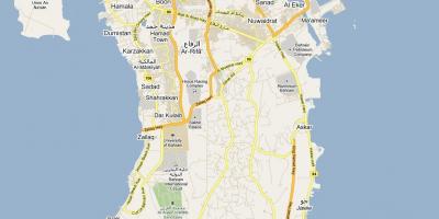 Mapa de mapa de calle de Bahrein